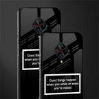 smile or naked black glass case for vivo s1 pro image-2