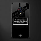 smile or naked black glass case for vivo s1 pro image
