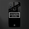 smile or naked black glass case for vivo v15 image