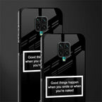 smile or naked black glass case for poco m2 pro image-2