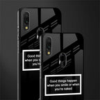 smile or naked black glass case for redmi note 7s image-2