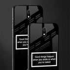 smile or naked black glass case for redmi 8a image-2