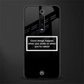 smile or naked black glass case for redmi k20 pro image