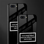 smile or naked black glass case for realme c1 image-2
