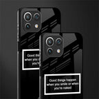 smile or naked black glass case for mi 11 lite image-2
