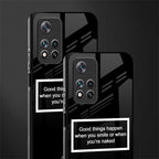 smile or naked black glass case for poco m4 pro 5g image-2