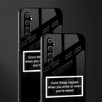 smile or naked black glass case for realme x50 pro image-2