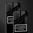 smile or naked black glass case for samsung galaxy s10 lite image-2