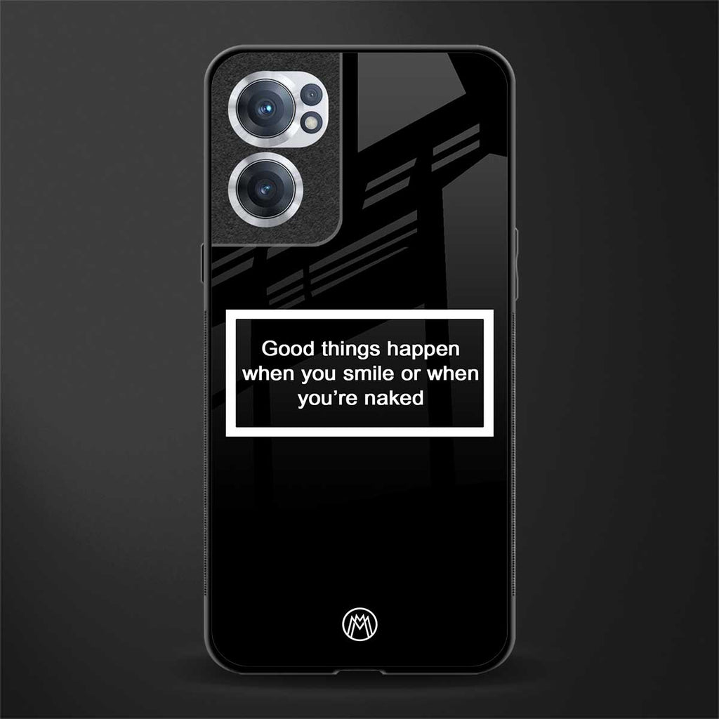 smile or naked black glass case for oneplus nord ce 2 5g image