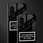 smile or naked black glass case for samsung galaxy s20 image-2