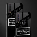 smile or naked black glass case for vivo y17 image-2