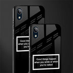 smile or naked black glass case for vivo y91i image-2