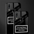 smile or naked black glass case for vivo y95 image-2
