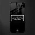 smile or naked black glass case for poco m2 image