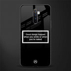 smile or naked black glass case for realme x2 pro image