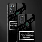 smile or naked black glass case for realme 7i image-2