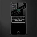 smile or naked black glass case for realme 7i image