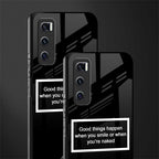 smile or naked black glass case for vivo v20 se image-2
