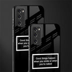 smile or naked black glass case for samsung galaxy s20 fe image-2