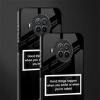smile or naked black glass case for mi 10i image-2