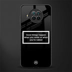 smile or naked black glass case for mi 10i image