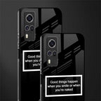 smile or naked black glass case for vivo y51a image-2