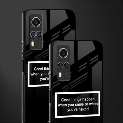 smile or naked black glass case for vivo y53s image-2