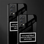smile or naked black glass case for realme x7 pro image-2