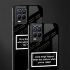smile or naked black glass case for realme 8 pro image-2