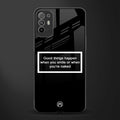 smile or naked black glass case for oppo f19 pro plus image