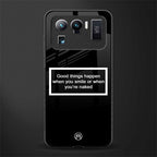 smile or naked black glass case for mi 11 ultra 5g image