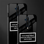 smile or naked black glass case for oneplus 7t pro image-2