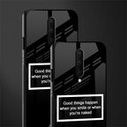 smile or naked black glass case for oneplus 7 pro image-2