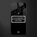 smile or naked black glass case for oneplus 7 pro image