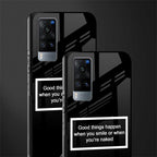 smile or naked black glass case for vivo x60 image-2