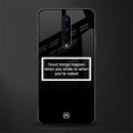 smile or naked black glass case for oneplus 8 image