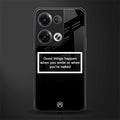 smile or naked black back phone cover | glass case for oppo reno 8
