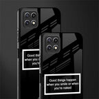 smile or naked black back phone cover | glass case for samsung galaxy f42