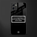smile or naked black back phone cover | glass case for vivo y72