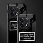 smile or naked black back phone cover | glass case for oneplus 11r