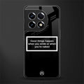 smile or naked black back phone cover | glass case for oneplus 11r