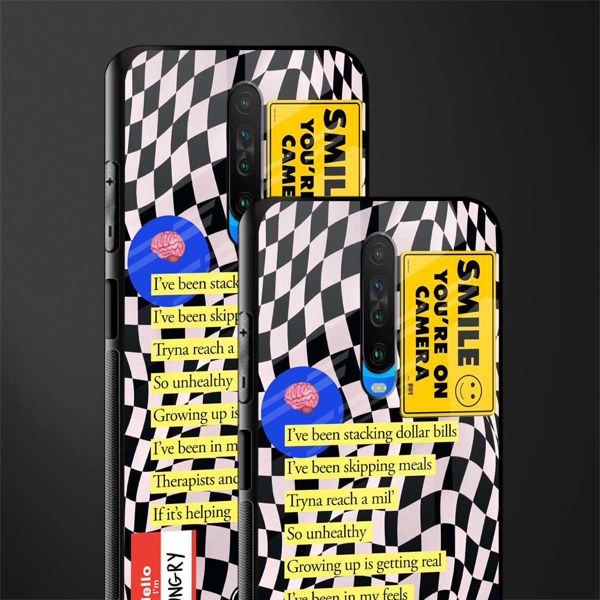 smile you're on camera glass case for poco x2 image-2