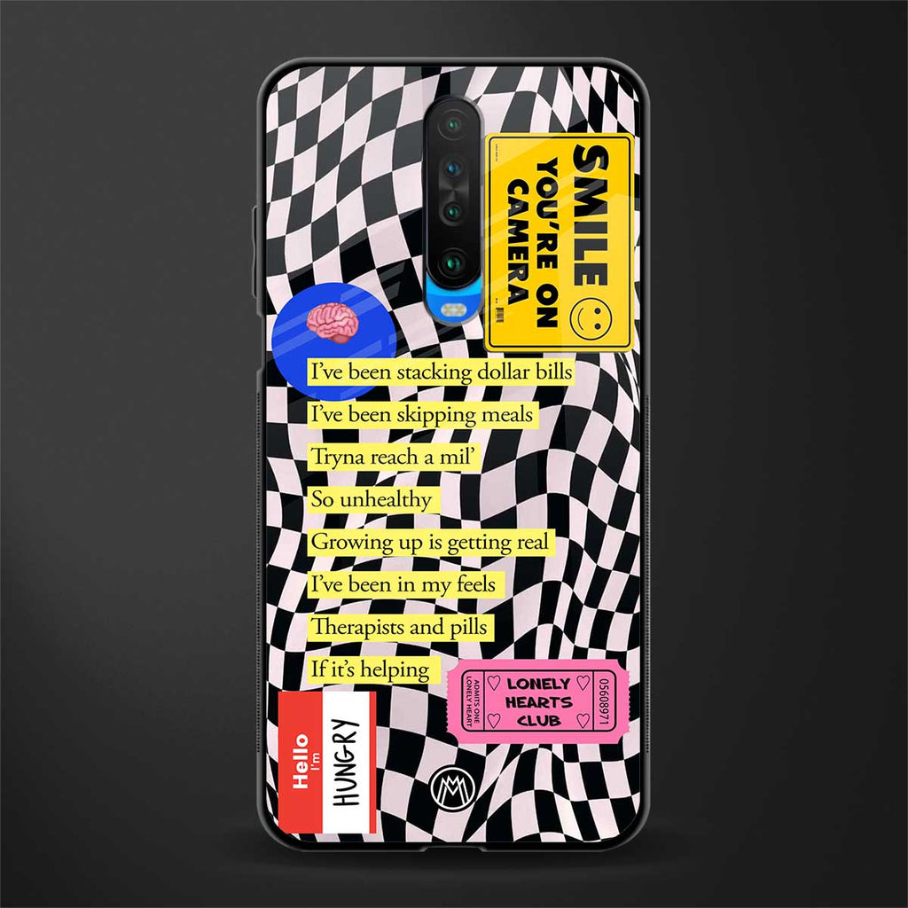 smile you're on camera glass case for poco x2 image