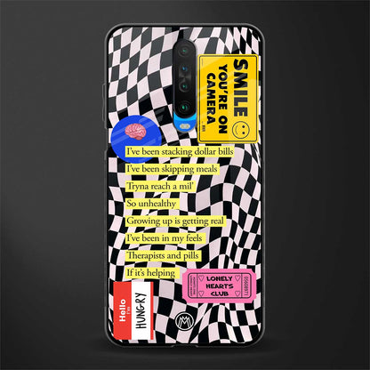 smile you're on camera glass case for poco x2 image