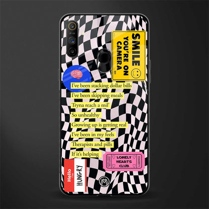 smile you're on camera glass case for realme narzo 10a image