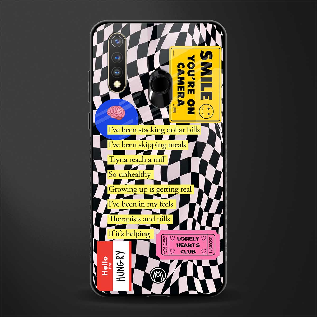 smile you're on camera glass case for vivo y19 image