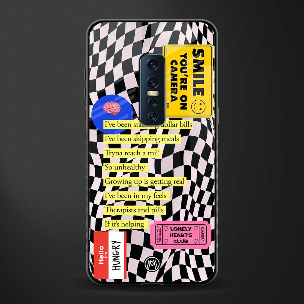 smile you're on camera glass case for vivo v17 pro image
