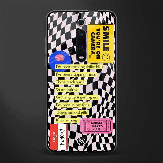 smile you're on camera glass case for redmi k20 image