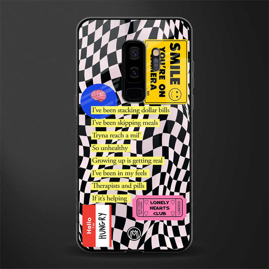 smile you're on camera glass case for samsung galaxy s9 plus image