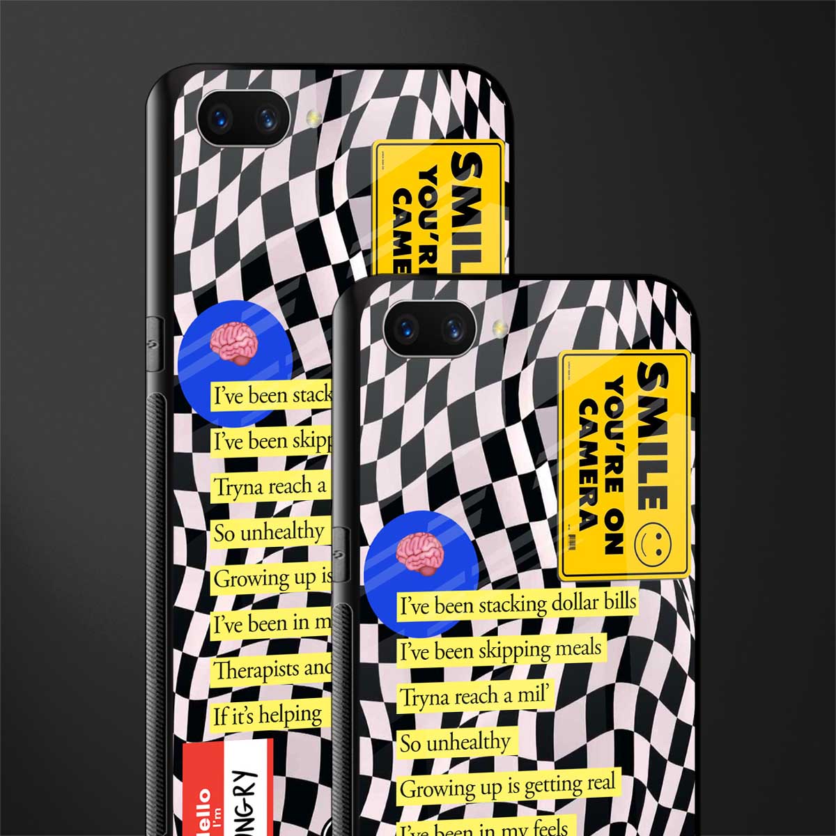 smile you're on camera glass case for realme c1 image-2